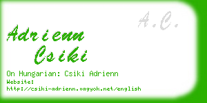 adrienn csiki business card